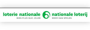 National Lottery logo - public funding body in Belgium.
